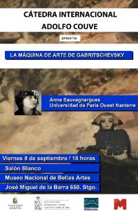 Afiche Cátedra Internacional Adolfo Couve / Conferencia Anne Sauvagnargues