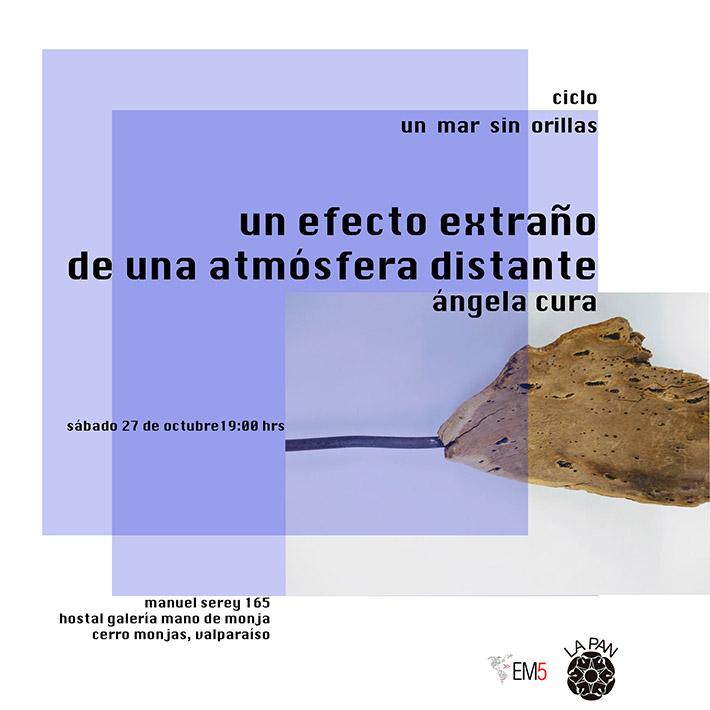 Este sábado 27 de octubre, en el Hostal Galería Mano de Monja, Ángela Cura inaugurará la exposición individual Un efecto extraño de una atmósfera distante