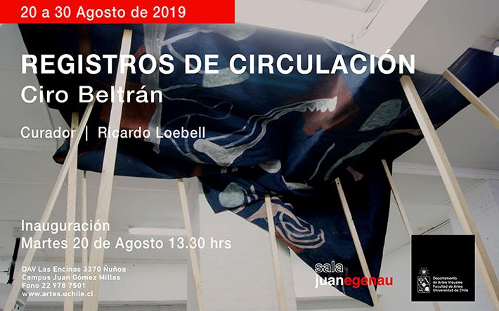 "Registros de Circulación" de Ciro Beltrán podrá ser visitada hasta el 30 de agosto. La entrada es liberada.