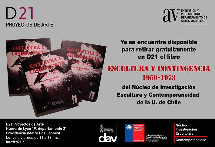 En Galería D21 retira gratis el libro "Escultura y Contingencia"