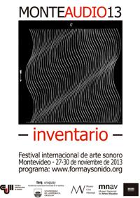Afiche Festival Monteaudio13 -INVENTARIO-