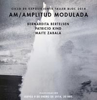 Bernardita Bertelsen, Maite Zabala y Patricio Kind expondrán sus obras en "AM /Amplitud Modulada".