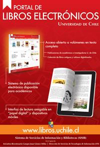 Afiche Portal de libros electrónicos Universidad de Chile
