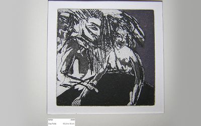 Lorena Vargas Fuenzalida - "Ajenjo" Grabado aguafuerte, 10x10cm. 2000 Lorena Vargas Fuenzalida - "Ajenjo" Grabado aguafuerte, 10x10cm. 2000