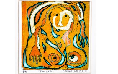 María Elena Gómez Escobar - "Semblante" Grabado aguafuerte, P/A 10x10cm. 2014 María Elena Gómez Escobar - "Semblante" Grabado aguafuerte, P/A 10x10cm. 2014