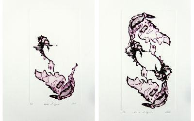 Javiera Belén Moreno Valenzuela - Grabado aguafuerte, tinta al azúcar, P/E 19x10cm. 2014 Javiera Belén Moreno Valenzuela - Grabado aguafuerte, tinta al azúcar, P/E 19x10cm. 2014