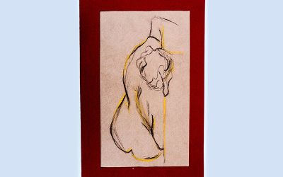 Javiera Salinas - "Reposo" Dibujo carboncillo sobre papel, 44x26cm 2015 Javiera Salinas - "Reposo" Dibujo carboncillo sobre papel, 44x26cm 2015