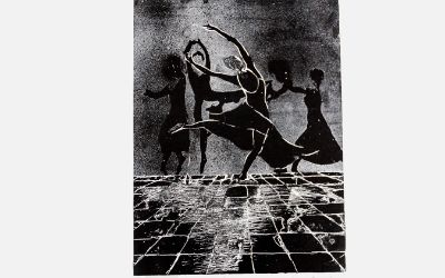 Pamela Alejandra Briones Pérez - "Bailarinas" Grabado aguafuerte, P/A 40x30cm. 2015 Pamela Alejandra Briones Pérez - "Bailarinas" Grabado aguafuerte, P/A 40x30cm. 2015