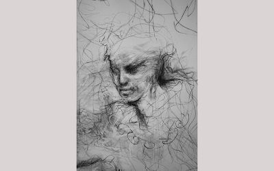 Roxana Alvarado - "Rostro de Mujer" 60x80cm. Detalle de dibujo mural de 3.0x2.0mt. 2015 Roxana Alvarado - "Rostro de Mujer" 60x80cm. Detalle de dibujo mural de 3.0x2.0mt. 2015