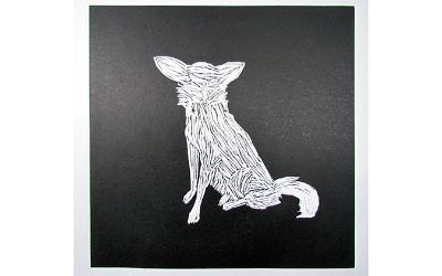 Solange Michele Germain Medina - "Motita" xilografía, P/A 30.5x30.2cm. 2014 Solange Michele Germain Medina - "Motita" xilografía, P/A 30.5x30.2cm. 2014