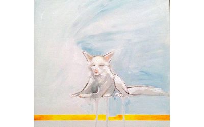 Solange Michele Germain Medina - "Blanco" de "Las ciudades de los perros" dibujo, 40x40 cm. 2015 Solange Michele Germain Medina - "Blanco" de "Las ciudades de los perros" dibujo, 40x40 cm. 2015