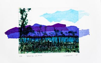 Stefania Daroch - "Paisaje río Valdivia" Grabado aguafuerte P/A 25x33cm. 2015 Stefania Daroch - "Paisaje río Valdivia" Grabado aguafuerte P/A 25x33cm. 2015