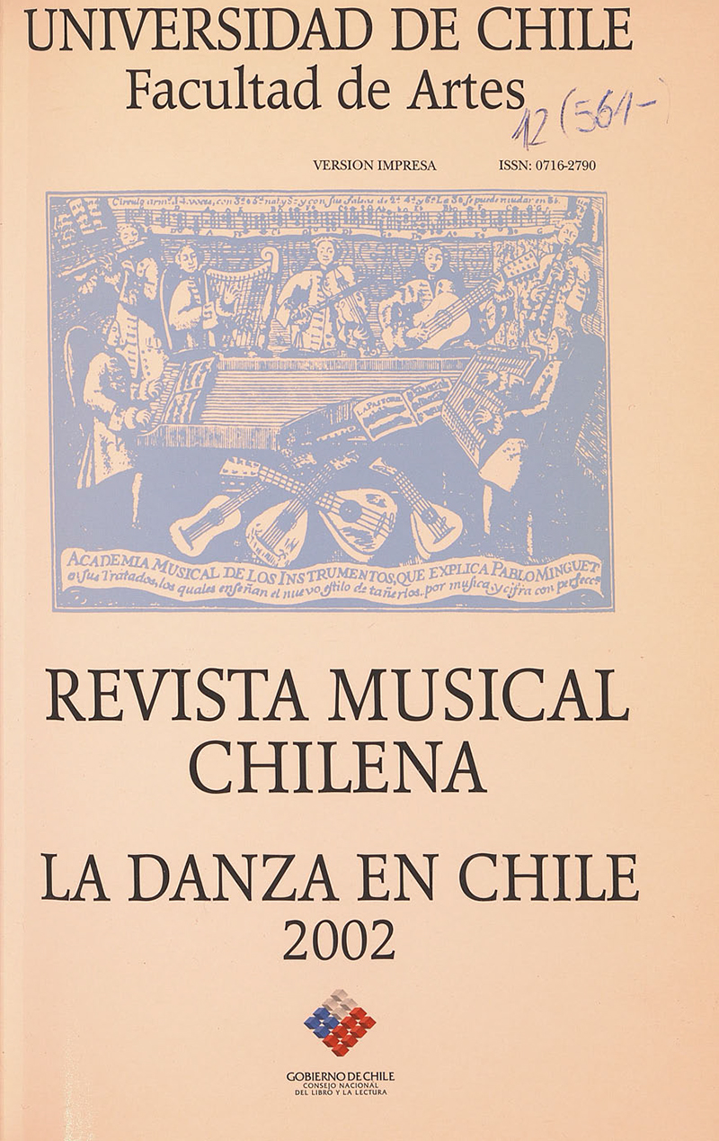 Revista Musical Chilena, La Danza en Chile. Número especial
